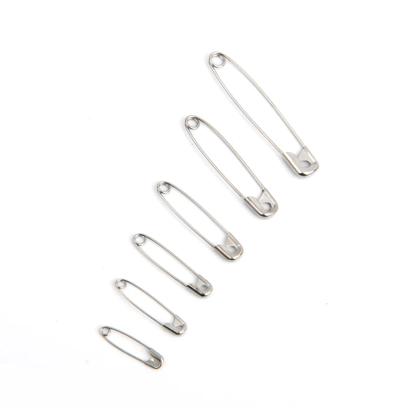 High Quality 50pcs Safety Pins DIY Sewing Tools Accessory Silver Metal Needles Large Safety Pin Small  Apparel Accessories