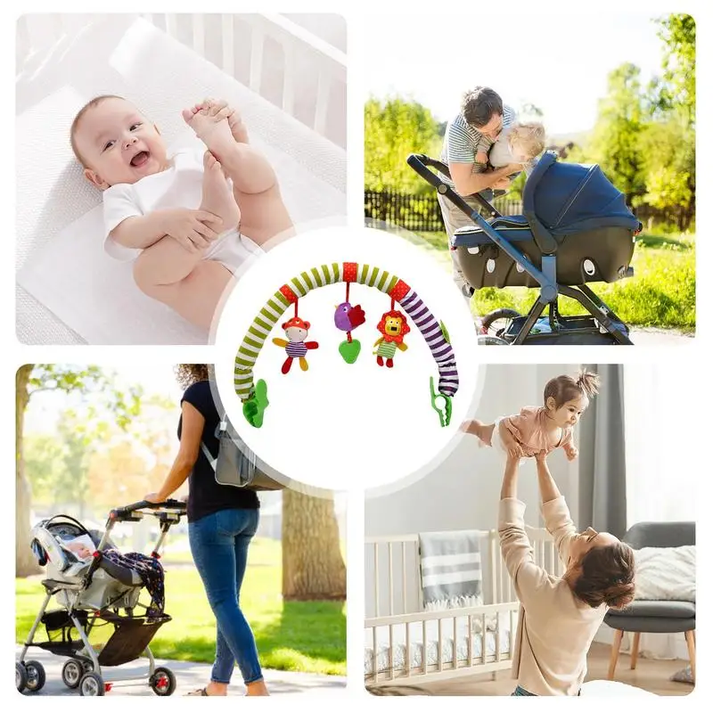 Arch Stroller Pendant Toy Toddler Stroller Arch Toy Detachable Activity Musical Animal Arch Toys For Girls Boys Kids Children