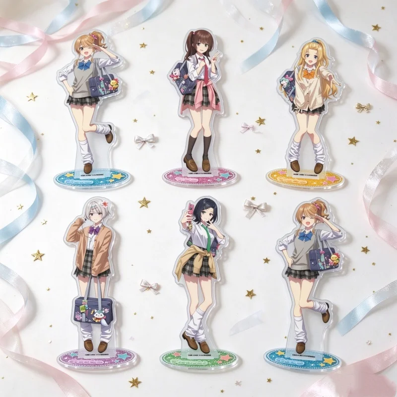 Ornaments Decoration Acrylic Stand Figure Keychain Anime Chitose Is in the Ramune Bottle 15CM Asuka Nishin,Yuko Hiiragi Shelf