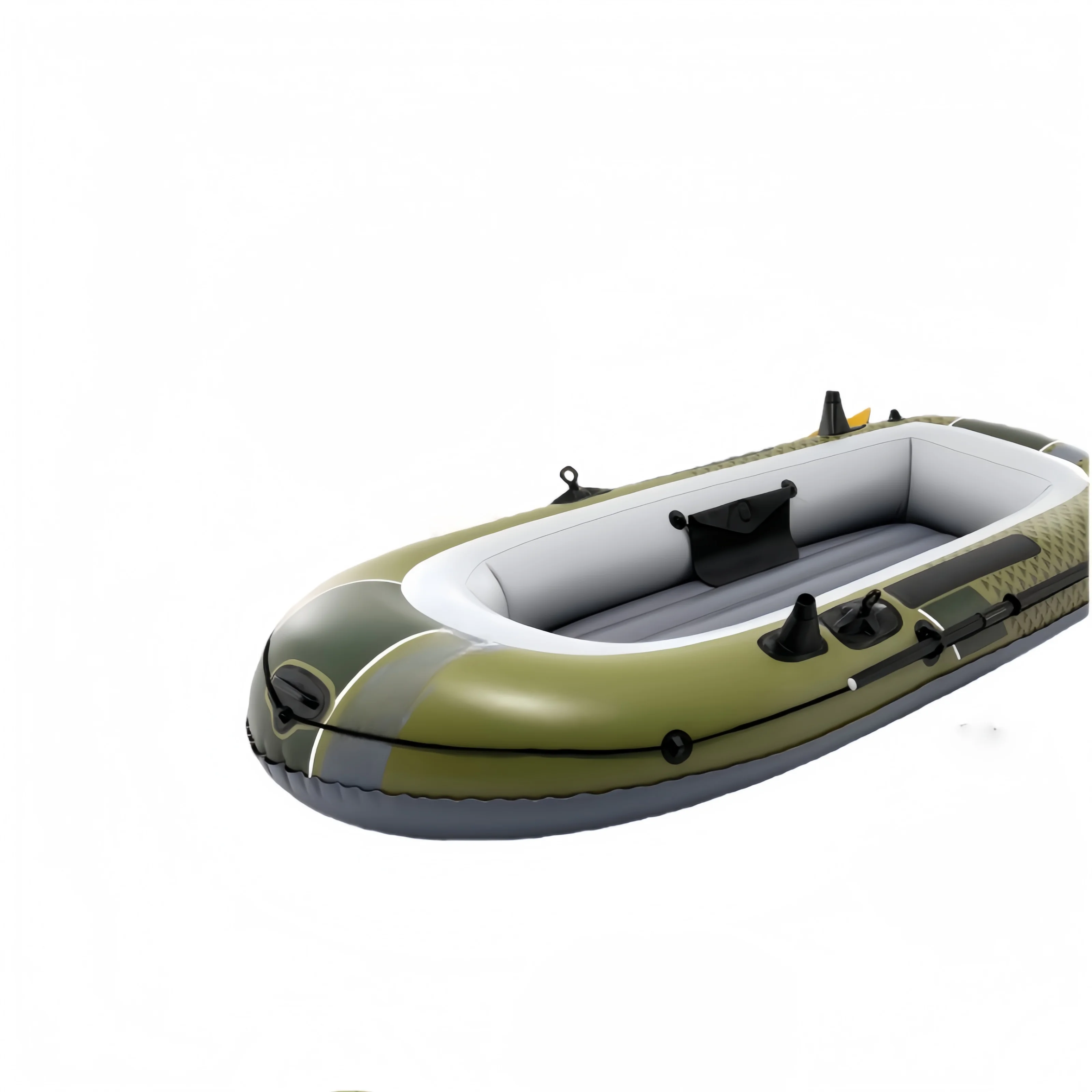 Portable Foldable Inflatable Canoe Kayak, 1-2 Person Lightweight Touring Boat for Backpacking, Camping, and River Trips