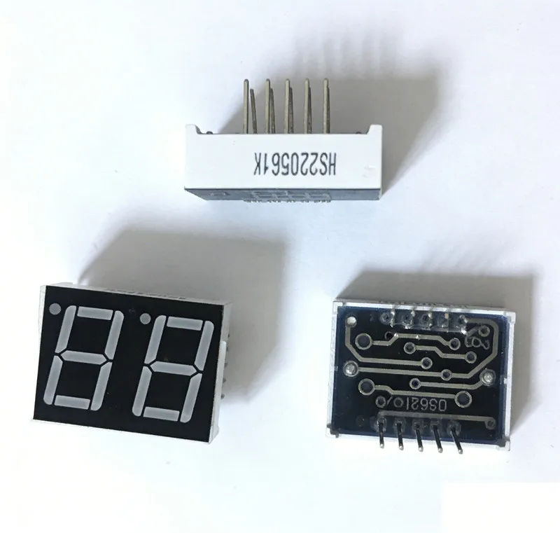 HAILANGNIAO 20PCS 0.56inches 7 Segment 2 Digital LED Display Super Red Common Cathode