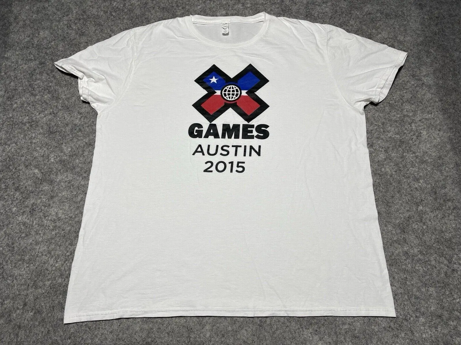 Camiseta blanca de Austin Texas 2015 X Games XL FOTL Skater, MotoCross, Vert Street