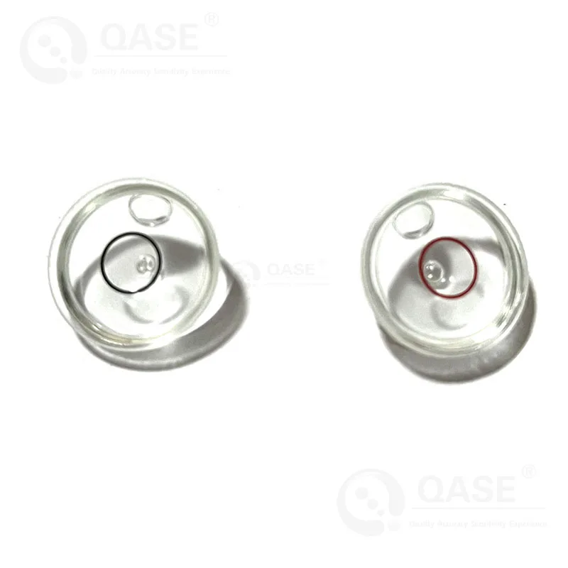 QASE Circular Glass Bubble Level Dia 18mm Bullseye Leveling Blister 1PCS