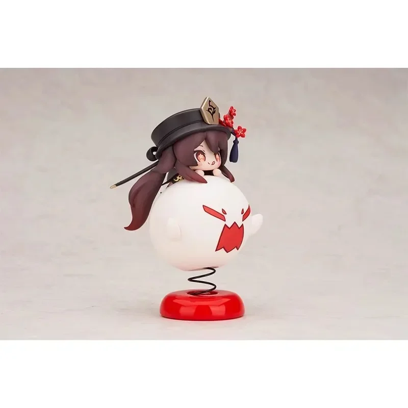 10cm Genshin Impact Figures Hu Tao Cute Cartoon Grils Figurine Q Edition Model Pvc Statue Doll Collection Ornament Gifts Toys