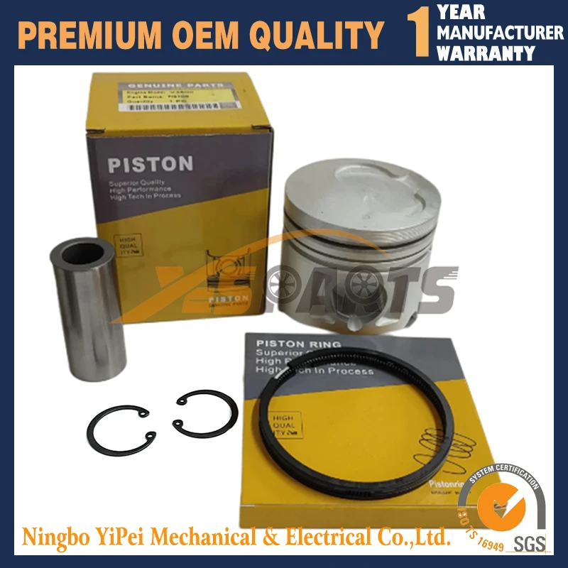 

Комплект поршней 4JG2 и поршневые кольца STD для запасных частей двигателя Isuzu 4JG2 95 мм