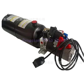 12V24V single-acting cylinder small hydraulic pump station, power unit tricycle modified lifting platform