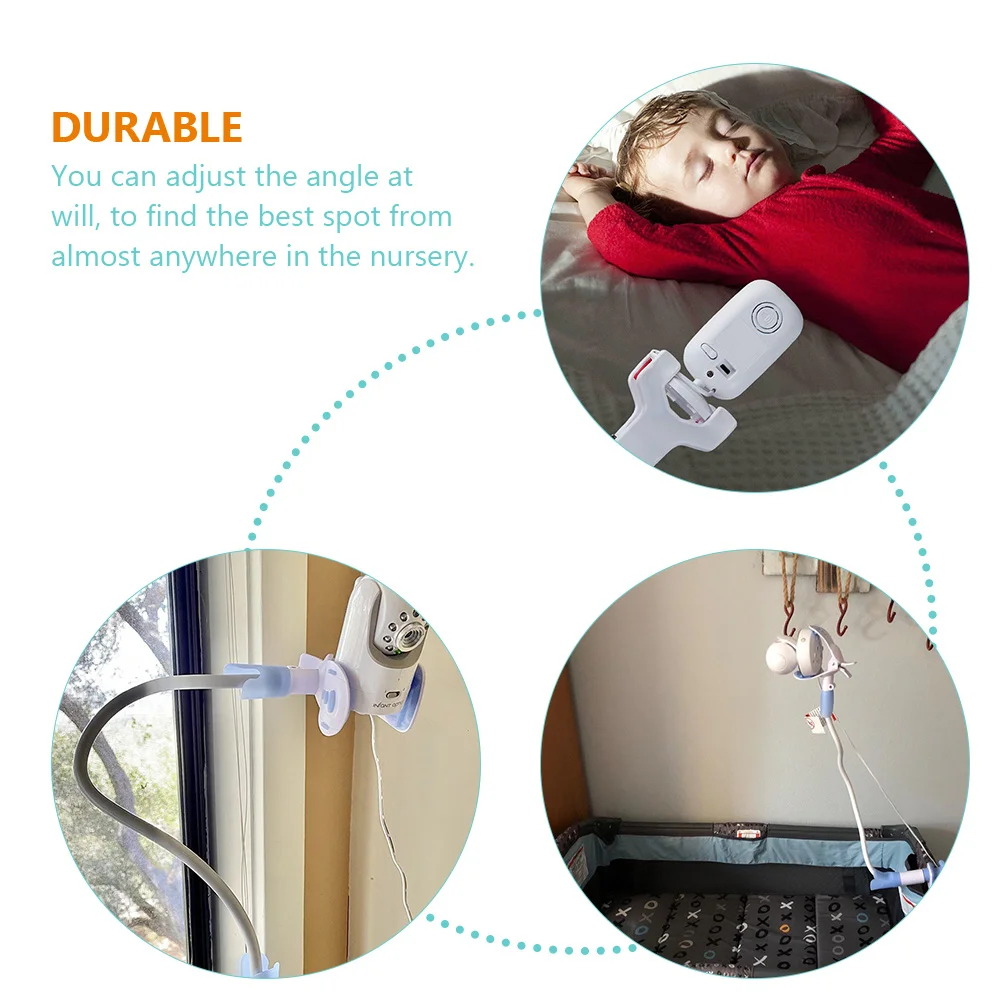 

Baby Monitor Shelf Flexible Camera St Holder Baby Monitor Mount Shelf Aluminum Alloy Pole ABS Silicon Stable Secure