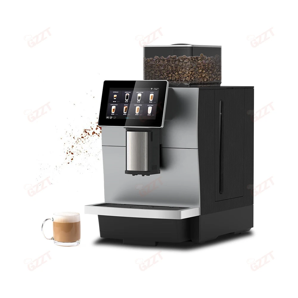 

GZZT One-touch Fully Automatic Coffee Machine for Commercial Use Espresso American Coffee Cappuccino 14 tpye Fancy Coffee Maker