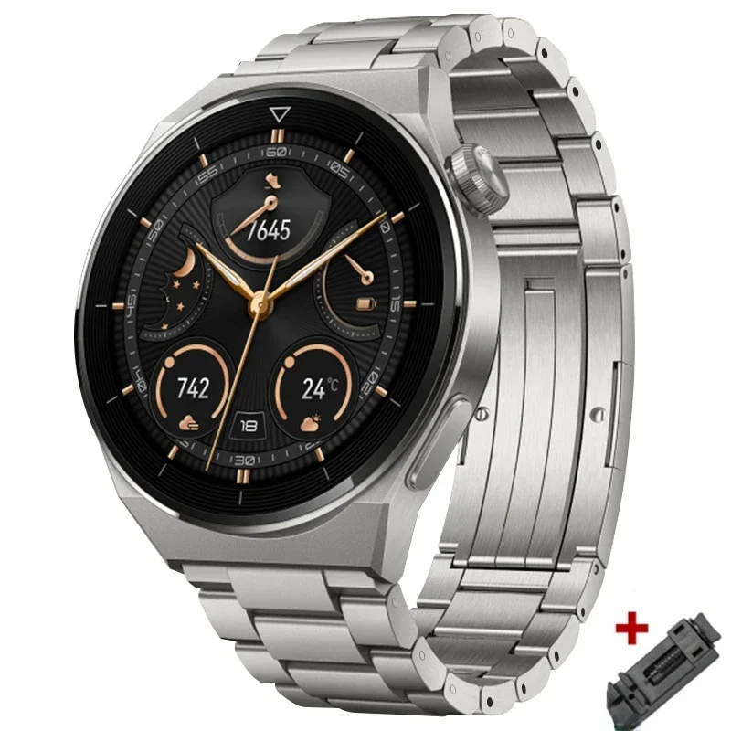 22mm Titanium Strap For Huawei Watch 4 4PRO Ultimate GT 2/2e 3pro 46mm Luxury Band For Samsung Gear S3 45mm Mens Metal Bracelet