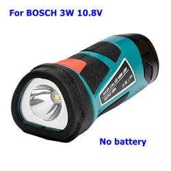 For BOSCH 3W 10.8V-12V Handheld LED Light (NO Battery,NO Charger) Lithium Rechargeable Lamps Flashlight