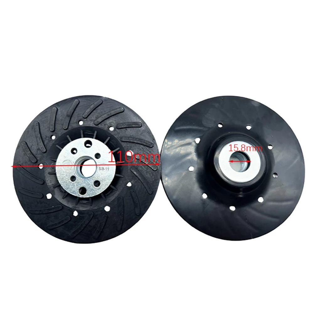 457inch Sanding Disc Backing Pad for Angle Grinders with Secure Attachment and Air Holes to Prevent Overheating During Use