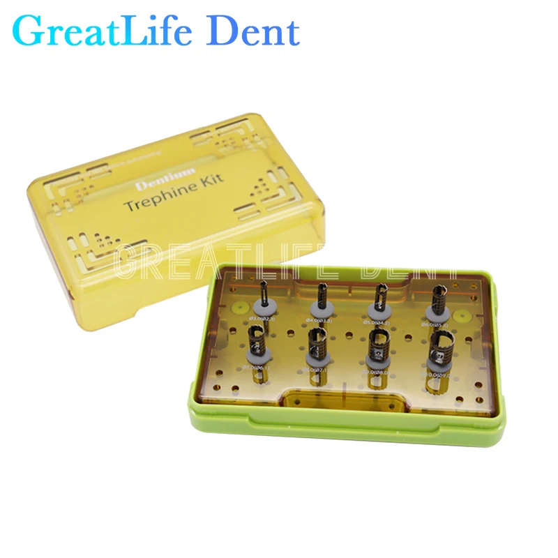 

GreatLife Dent Dentium Dental Implant Trephine Burs Kit Xit Bone Remover Dentium Kit Trephine Kit Dental