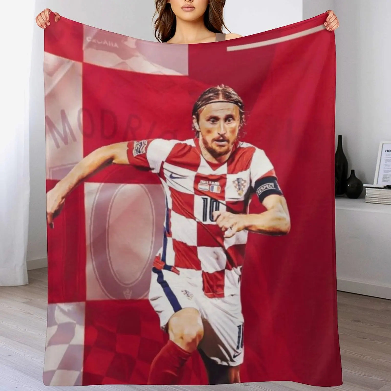 

Luka Modric Posters Wallpaper Throw Blanket christmas gifts Hair Blankets