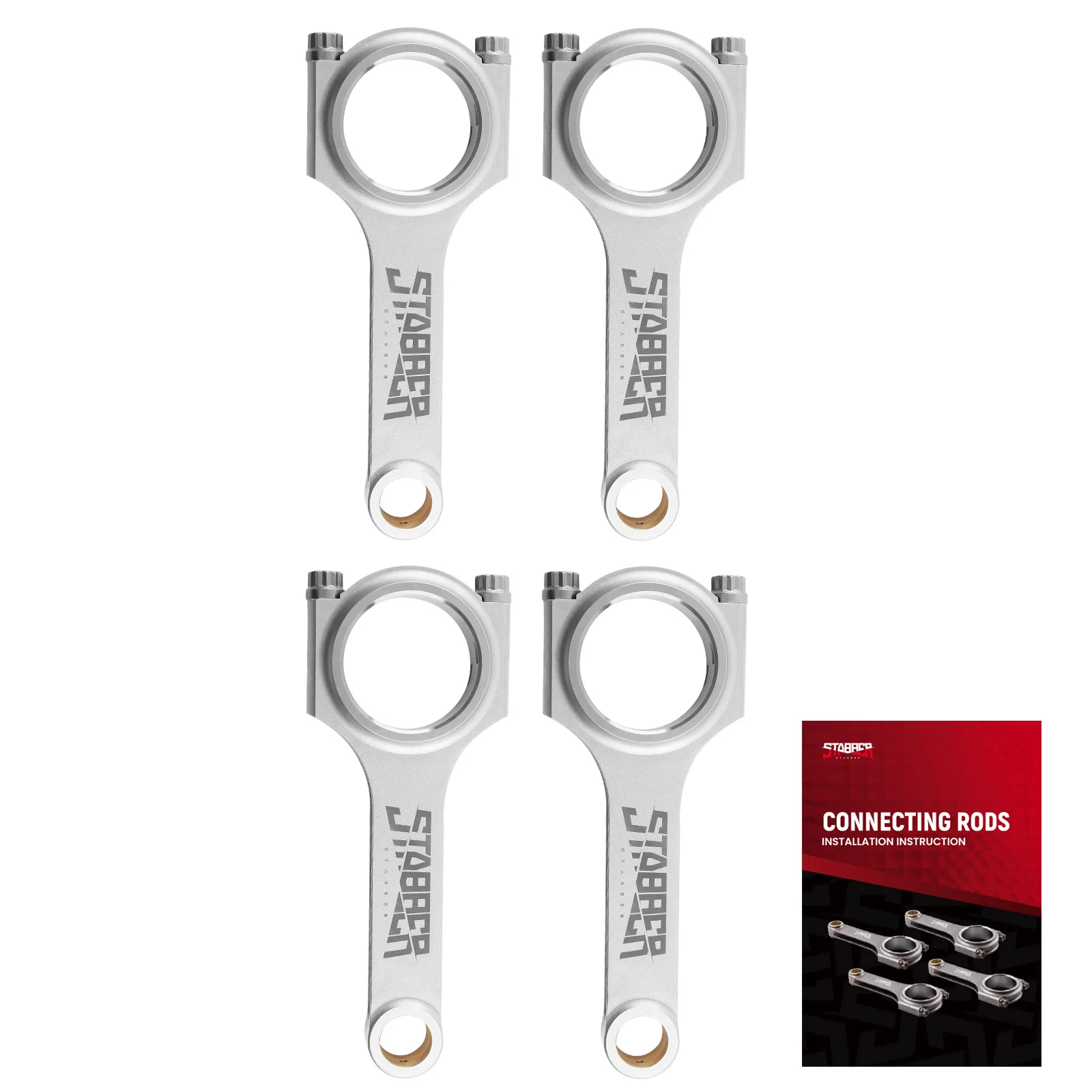 

Racing H-Beam Connecting Rods for Honda Civic Del Sol D16 ZC 137mm 4340 ARP 2000