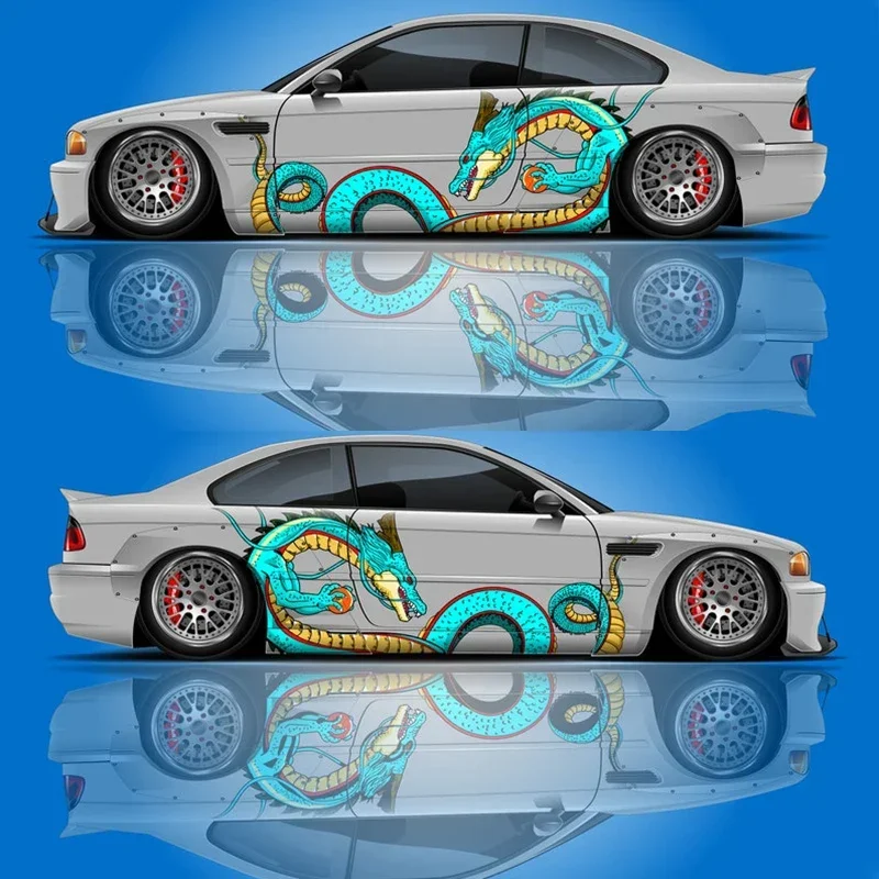 Shenron Car Livery Large Vehicle Graphics Side Car Decal Universal Size Sticker Chinese Dragon