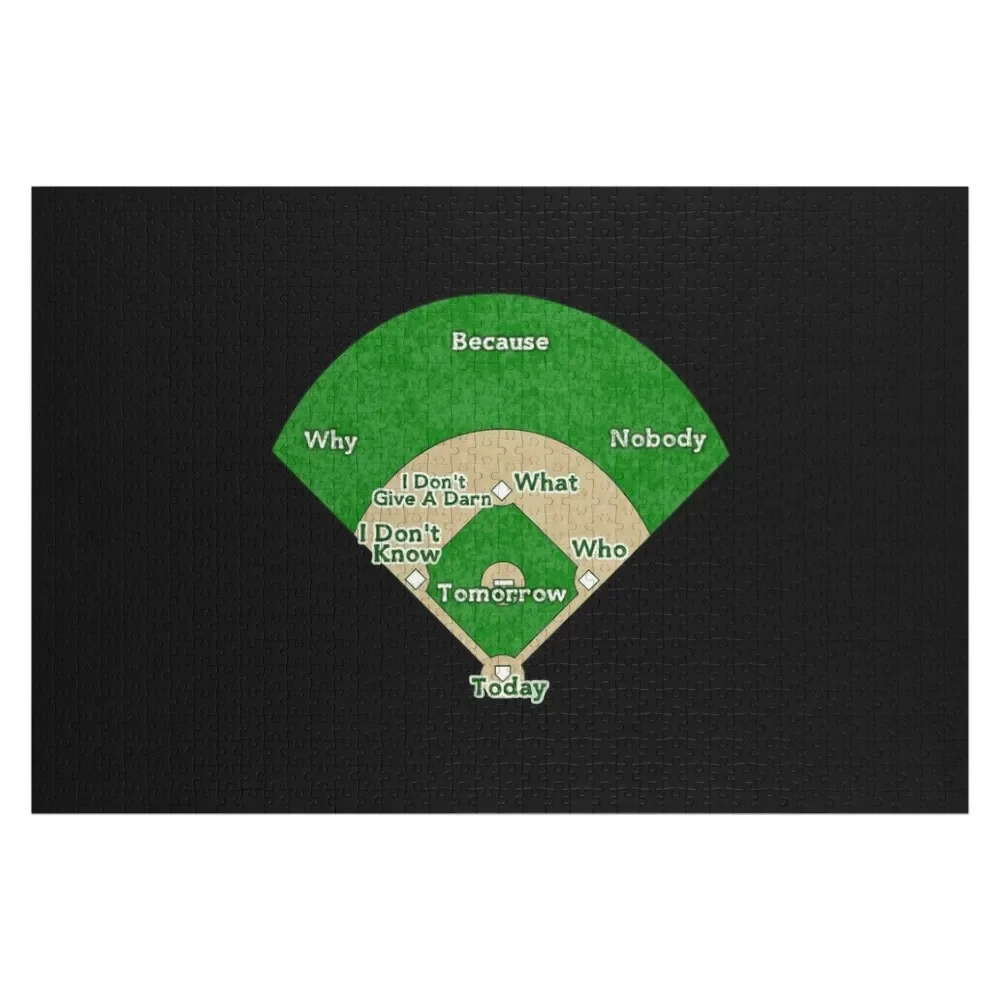 Abbott and Costello - Who&x27;s On First (black background) Poster Jigsaw Puzzle Photo Custom Personalized Gift Puzzle