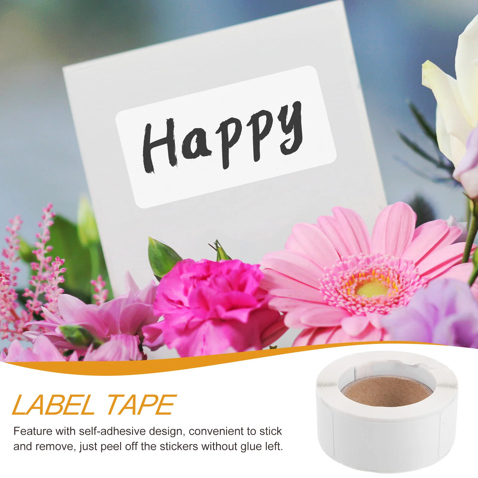 

Self-adhesive Label Blank Sticker Tabs Plain Stickers Labeling Storage Labels Small Writing for