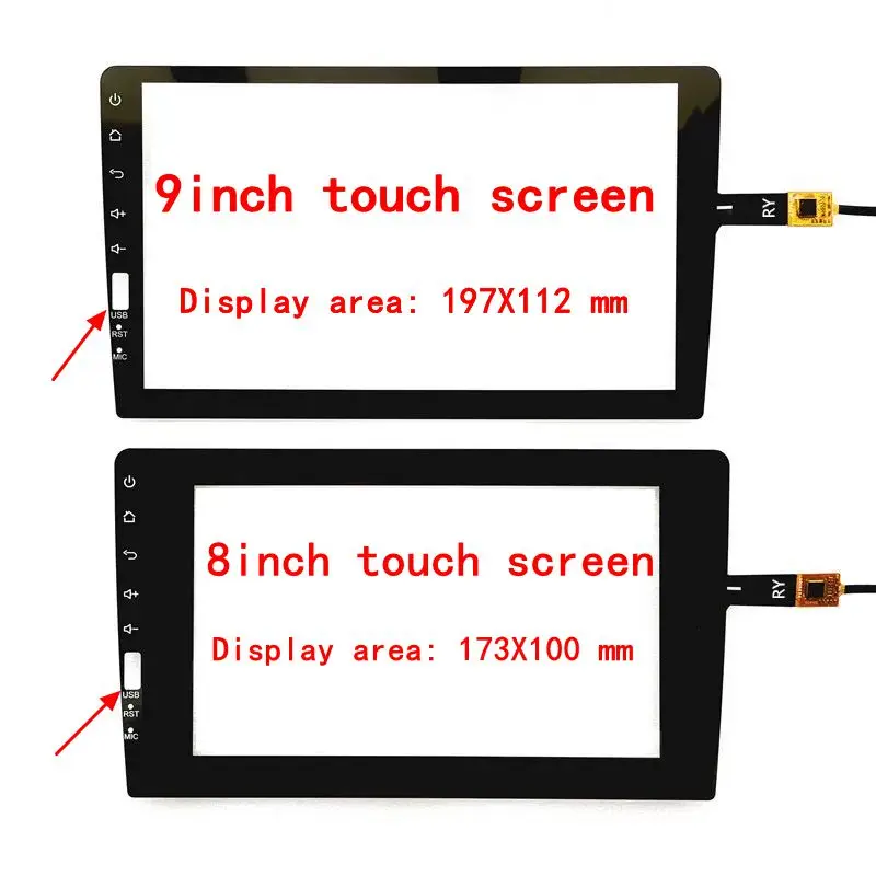 9inch 8inch 229*130mm 6pin GT911 GT915 Touch Panel Digitizer Screen For HC-1493-090 HC-55GT911 Car DVD GPS Navigation Video MP5