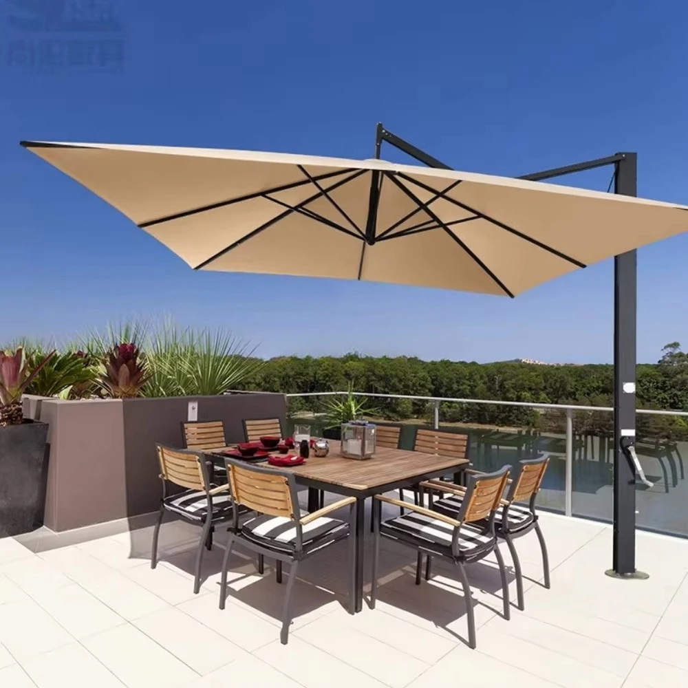 

Wholesale Outdoor Garden Furniture Series Patio Metal Frame Teslin Chair Kit Preto Foldable Chair with Parasol Table Chair Set