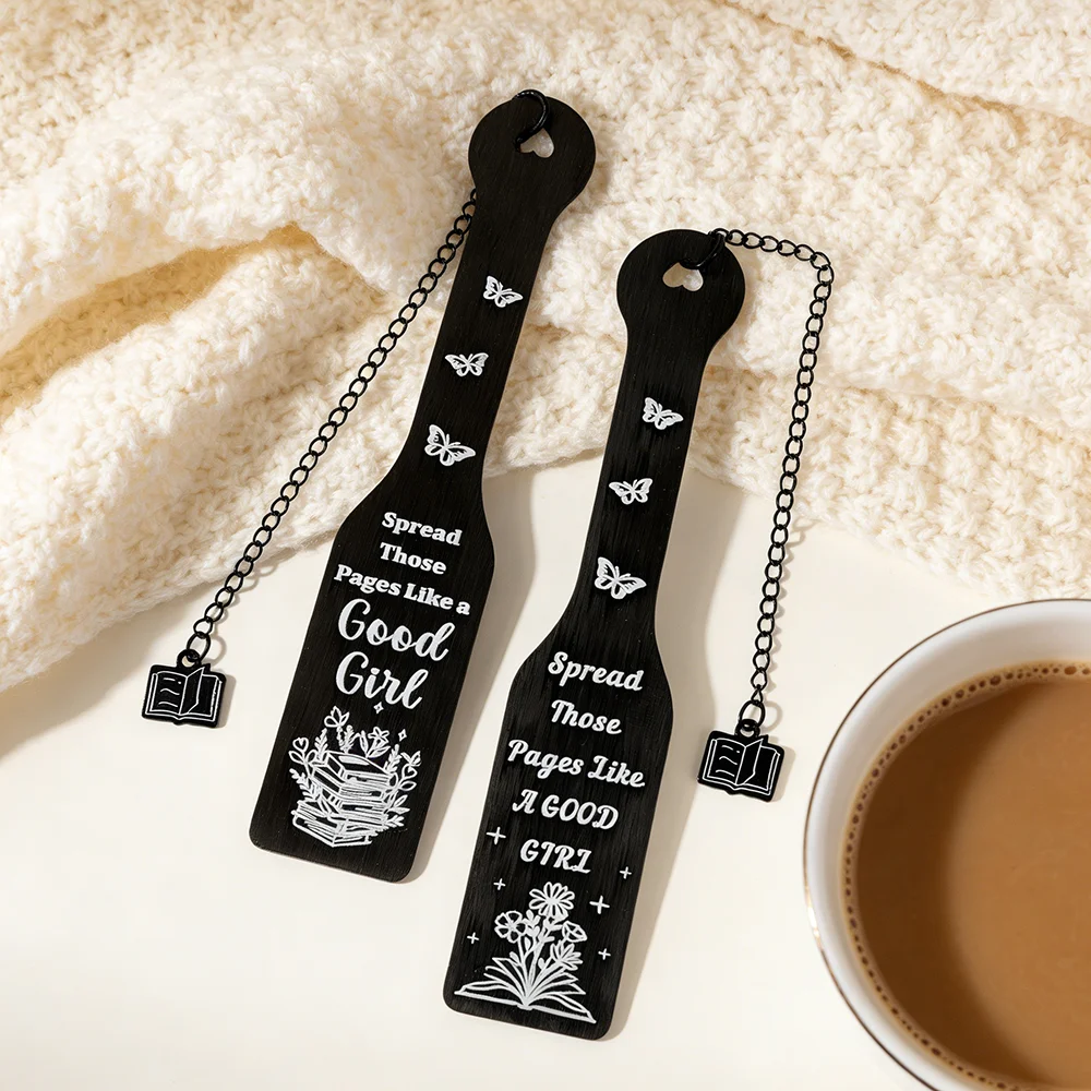Dark Romance Metal Bookmarks - Valentine's Day Gift for Her Spicy Bookmark for Novel Lovers School & Office Stationery