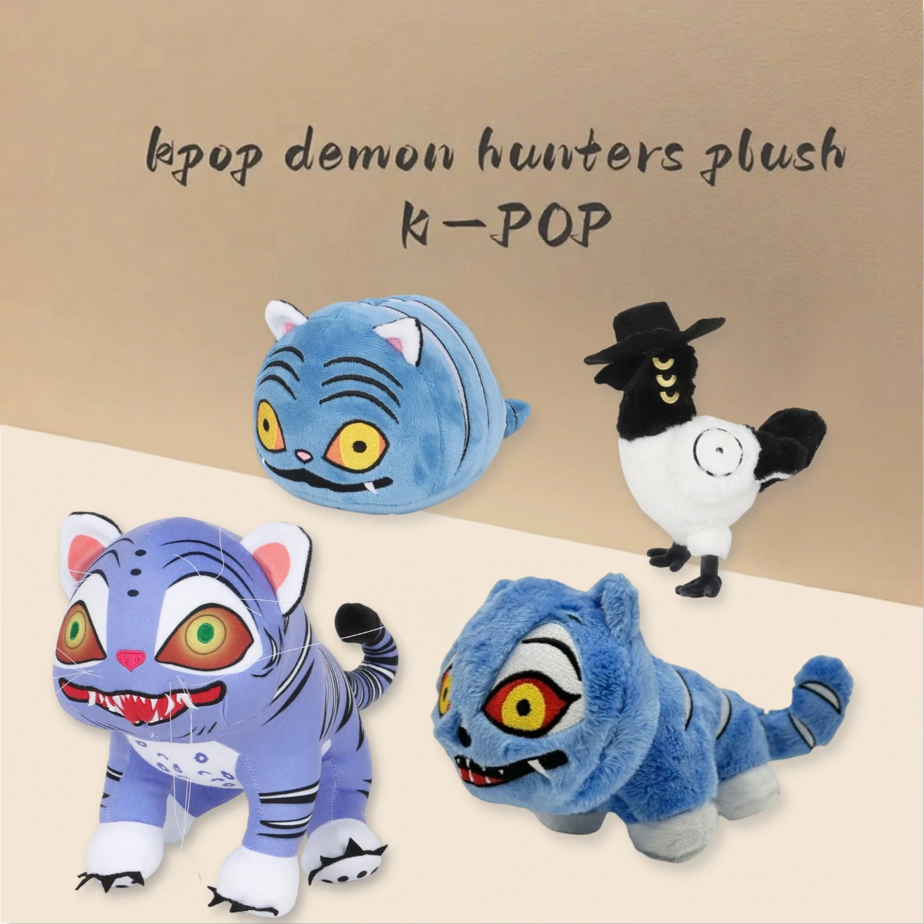 Hot Demon Hunters Tijger Knuffel Demon Hunters Kpop Accessoires Speelgoed Tijger Plushie Pop K Pop Demon Hunters Merch Verjaardagscadeau