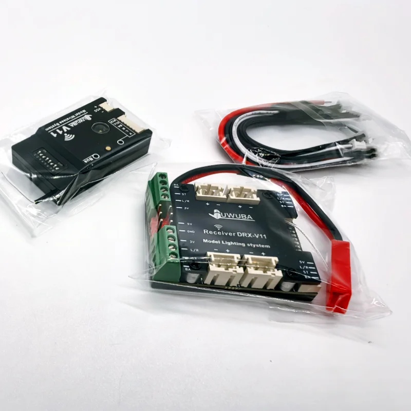 JUWUBA for 1/14 Tamiya RC Truck 770S Trailer Wireless Control Lighting Transmitter Receiver RC Crawler Car