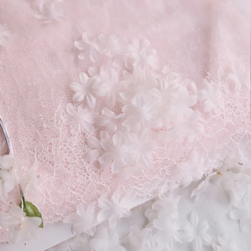 3D Crushed Satin Flower Accessories, DIY Wedding Dress, Veil Decoration, Mini Flower Piece, Doll Material, RS2775, 100 PCs/Pack