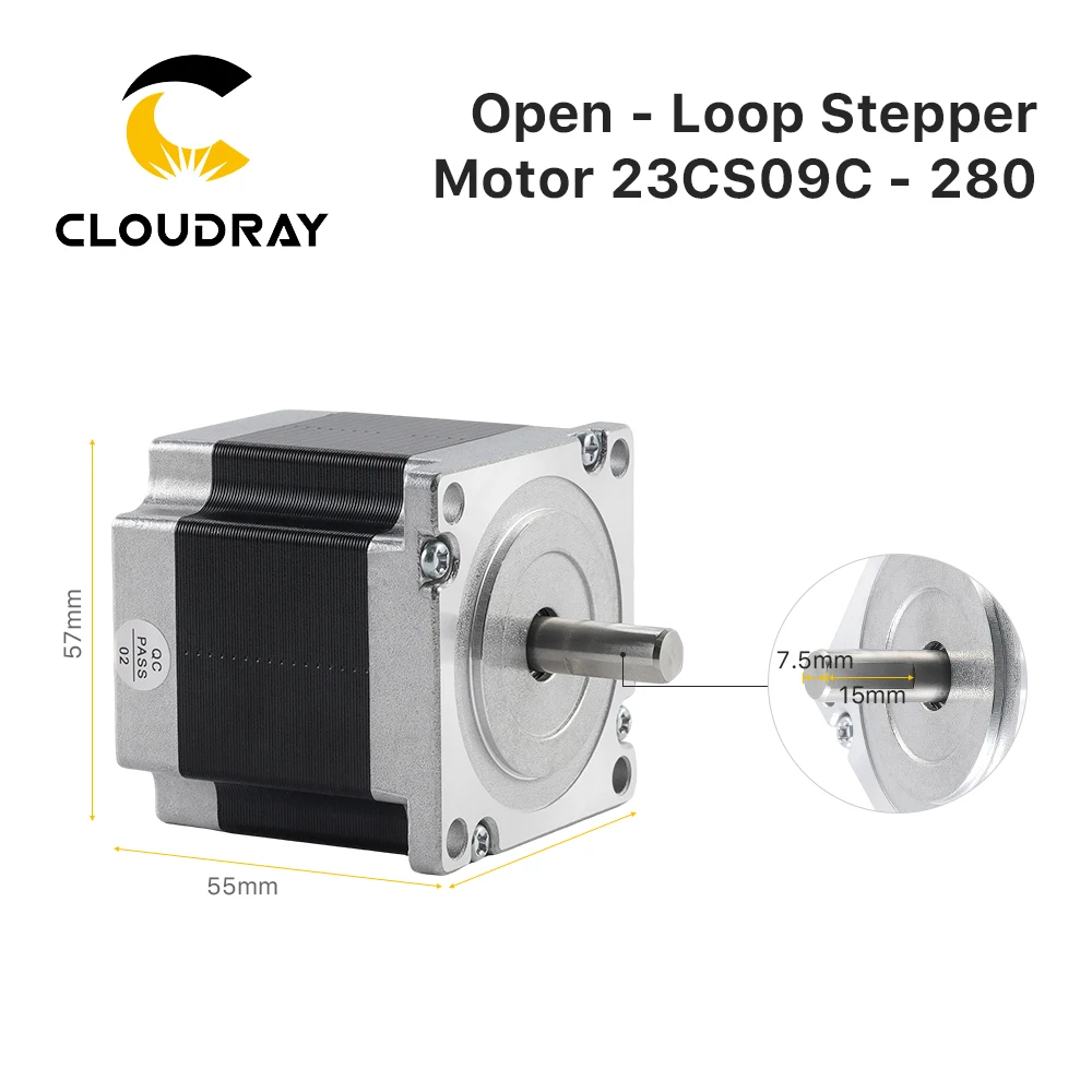 Nema23 Stepper Motor 57mm 90Ncm 2.8A 2 Phase Stepper Motor 4-lead  Cable for 3D printer CNC Engraving Milling Machine