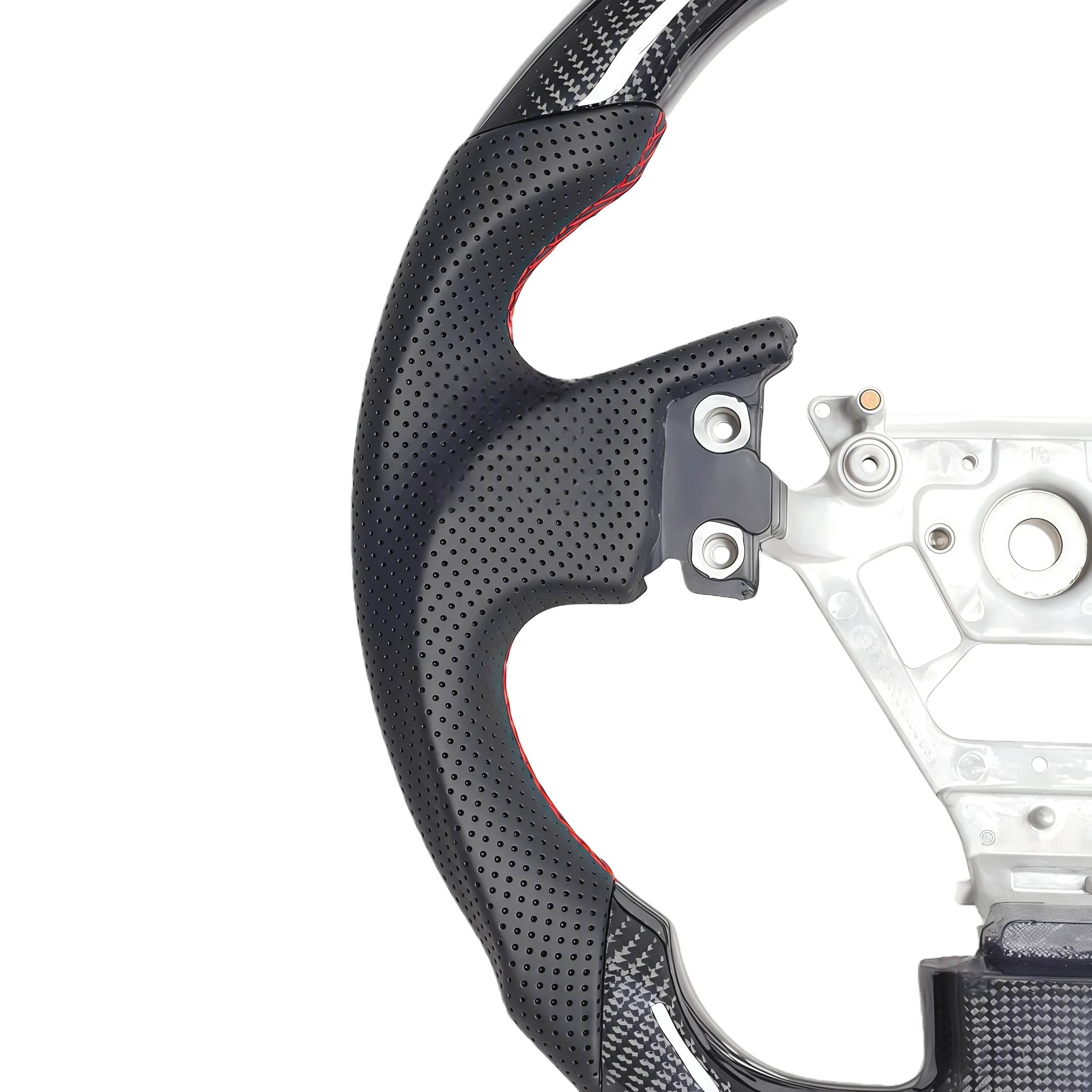 2004 2005 2006 2007 Infiniti G35 Steering Wheel Fast Shipping Red Calibration Mark Nappa Leather Infiniti G35 Carbon Fiber