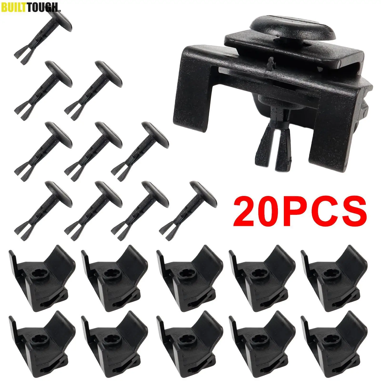 20 Pcs Front Fender Liner Bumper Cover Pin Clips For Toyota 4Runner Highlander Sienna Solara Lexus GS IS LS 2000 - 47749-58010