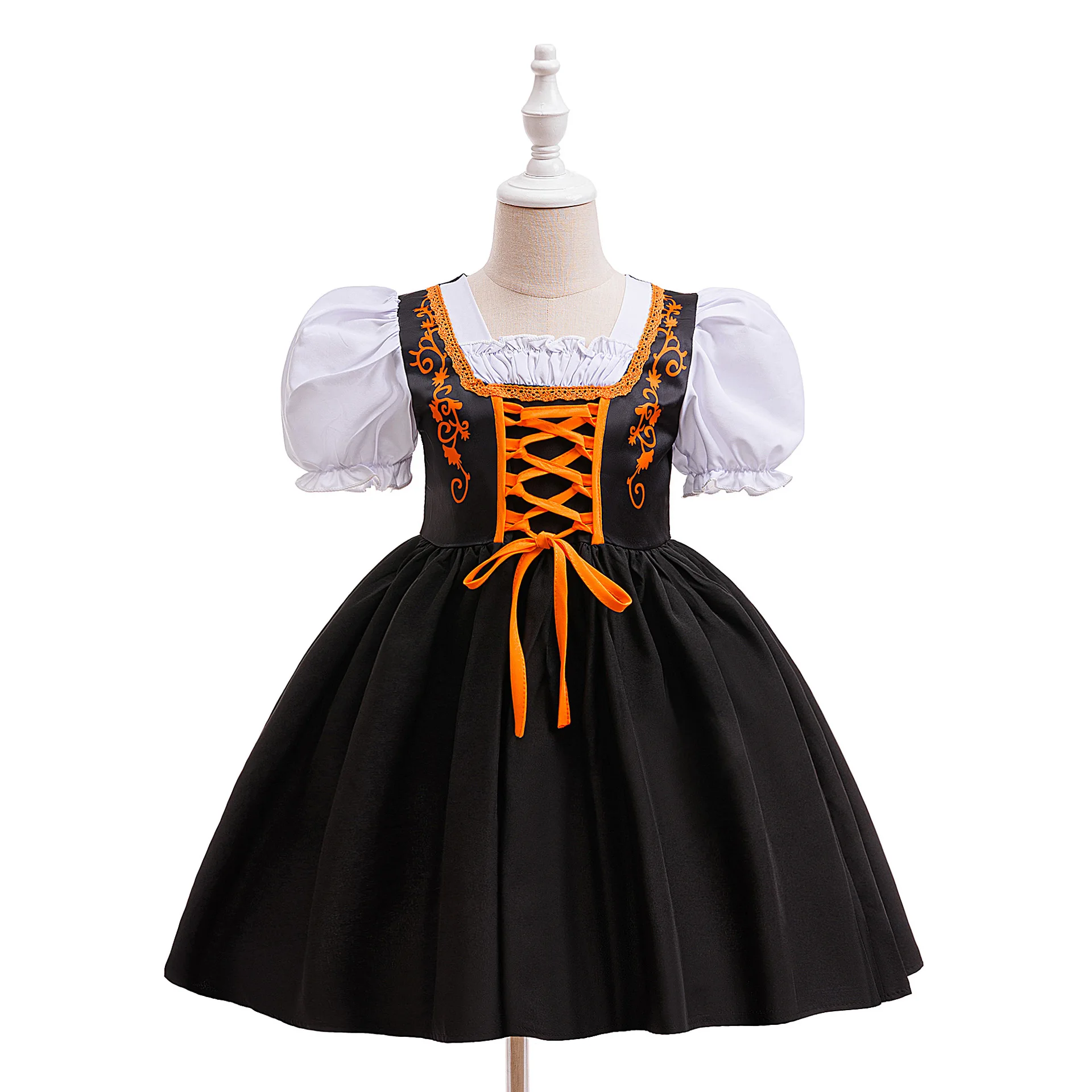 في سن المراهقة فتاة هالوين زي هالوين موضوع طباعة فستان 8-12 سنة فتاة مراهقة الخيال تمويه ملابس فاخرة ثوب أنيق