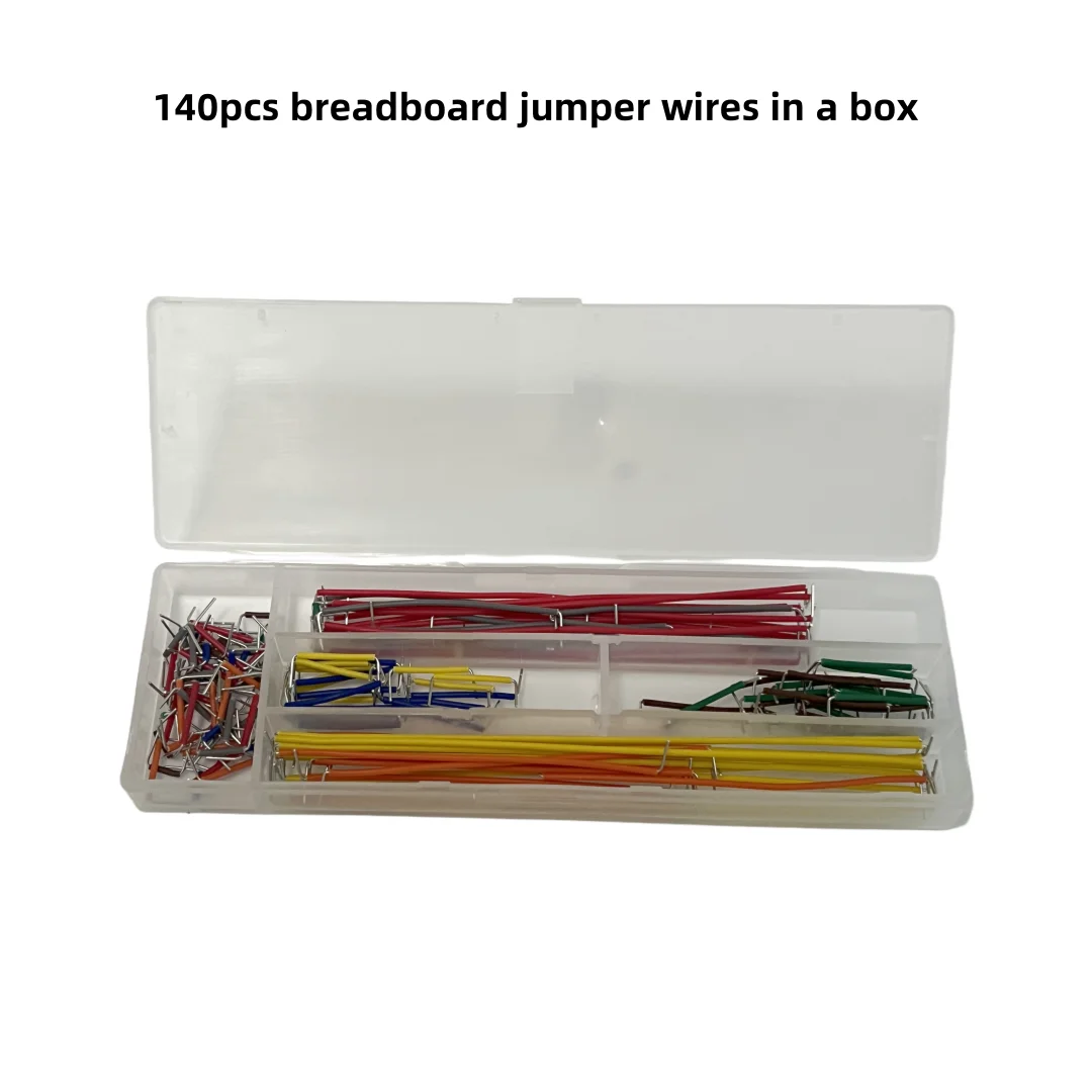 140pcs in Box: 14 Types of Breadboard-Specific Wires (10pcs for Each Length) – Breadboard Jumper Wires / Connecting Wires
