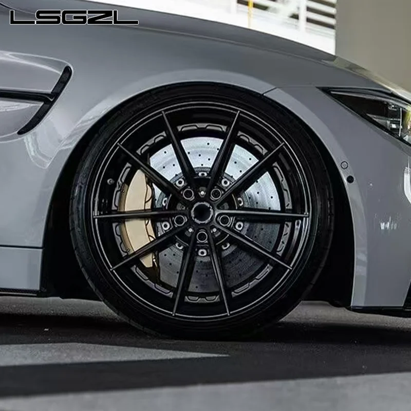 LSGZL Custom Forged Wheel Black 18 19 20 21 22 24 Inch Wheel Multi Spokes 5x114.3 5x112 5x120 5x130 for Audi Rs6 bmw Gtr nissan
