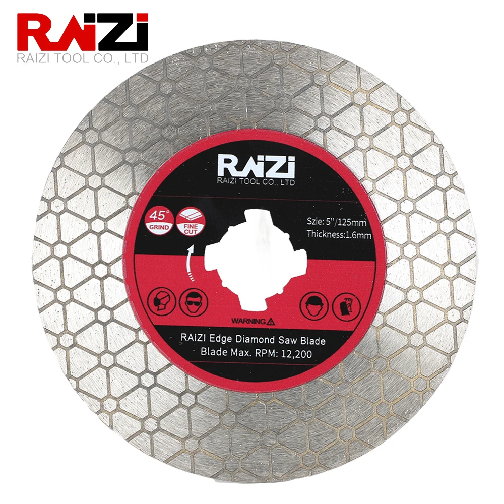 

Raizi 125mm X-lock Diamond Cutting Disc For Tile Porcelain Ceramic Marble Triangle Double Sided Grinding Wheel Tile Cutting