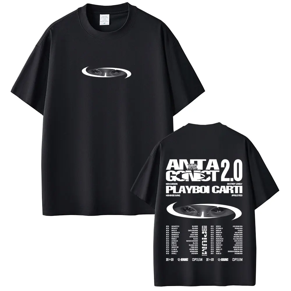 Rapper Playboi Carti I Am Music Merch T-shirt Destroy Lonely Ken Carson Homixide Gang Opium women men T-shirts  Retro T Shirts