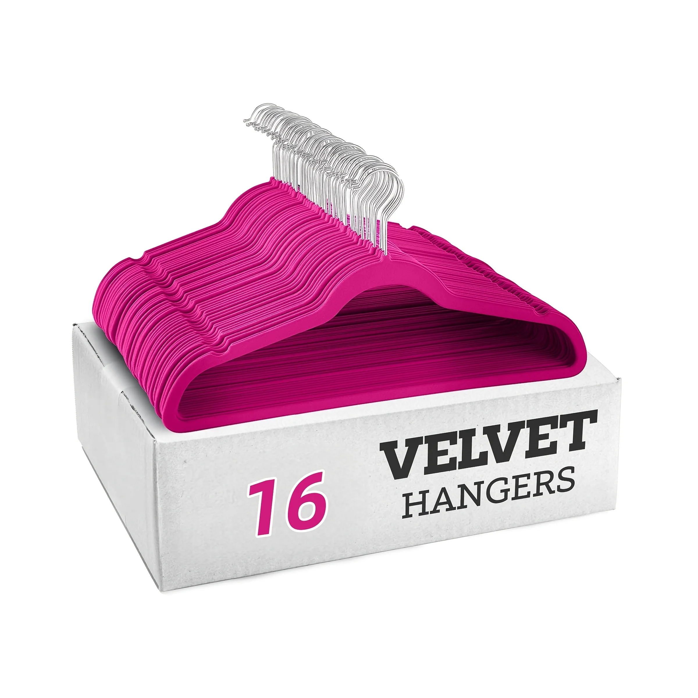16-Pack Adult Velvet Hangers, Strong Load-Bearing Capacity, Suitable for Home and Clothing Stores, for Hanging Coats in Autumn