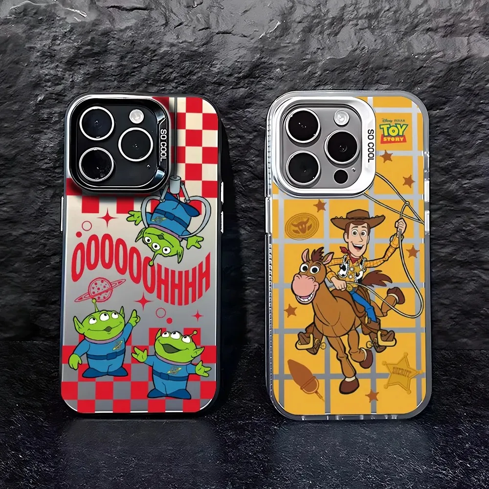 Funda de Teléfono con Diseño de Anime T-ToyS S-StoryS para iPhone 17, 17e, 16e, 16, 15, 14, 13, 12, 11, mini, Pro, Max, X, XSMAX, Air, Plus, Anti-Caídas, Acabado Mate
