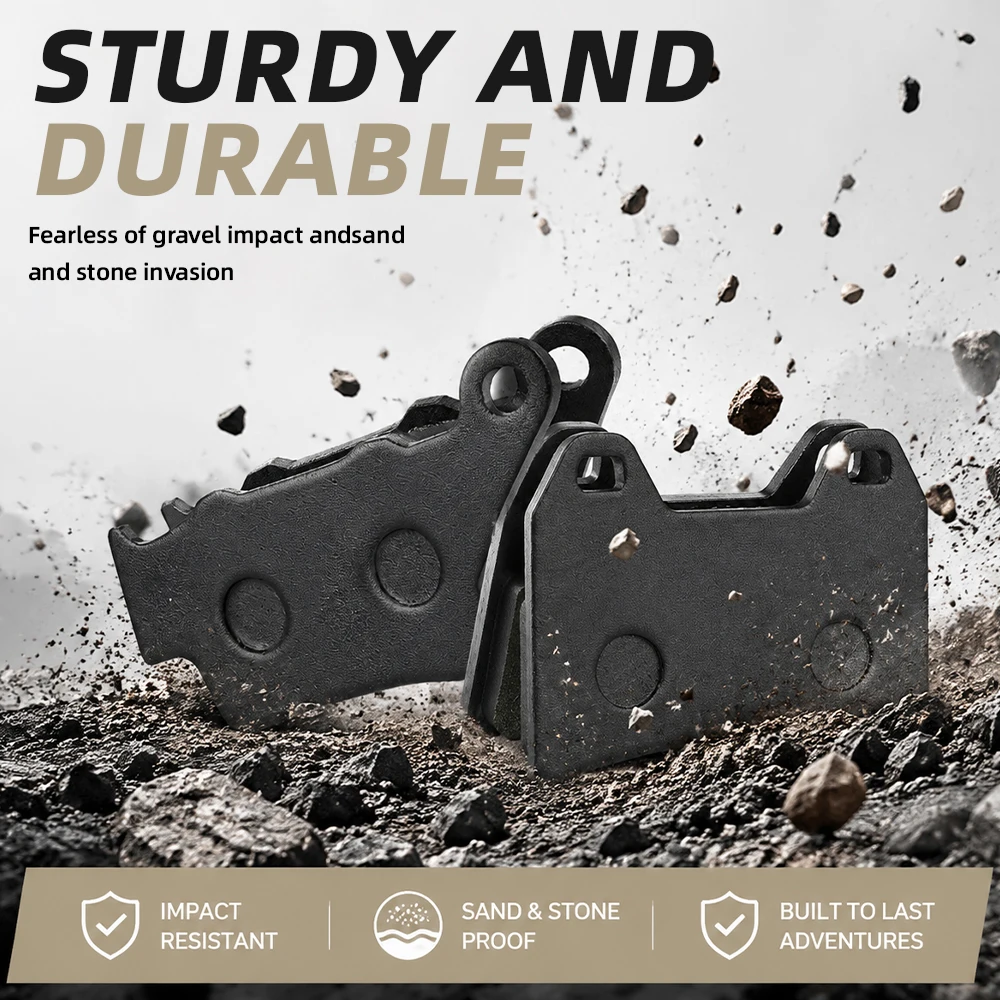 For CFMOTO 450MT Front Brake Pads Rear Pad Disc Brake Pads Add Graphite Motorcycles Accessories ADV Motorcycle Part Durable view 4