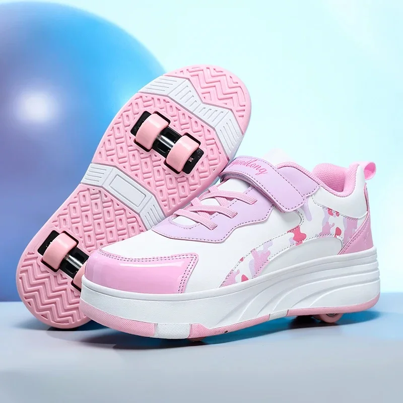 kids-2-in-1-wheeled-roller-skate-sneakers-portable-skating-shoes-for-boys-and-girls-outdoor-sports-birthday-gift