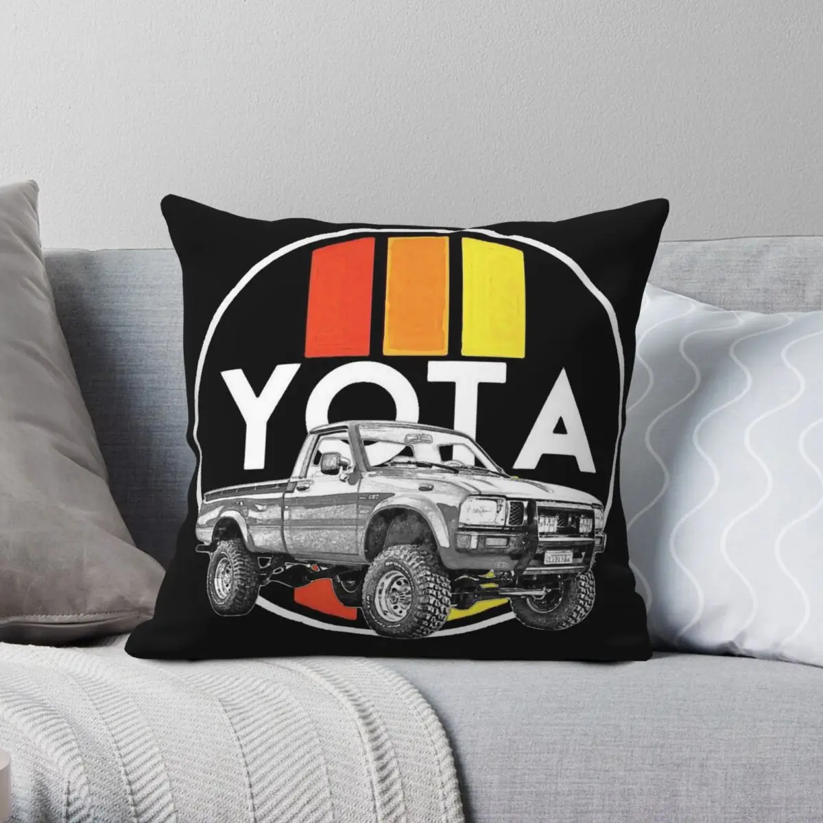 Yota Force Pillowcase Polyester Linen Velvet Creative Zip Decorative Pillow Case Room Cushion Case 45x45
