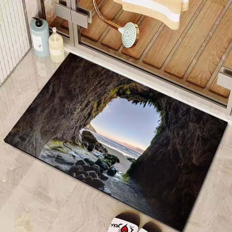 Bathroom floor mat,diatom mud,water-absorbing and anti-dirty cushion,toilet door non-slip carpet,household quick-drying foot pad