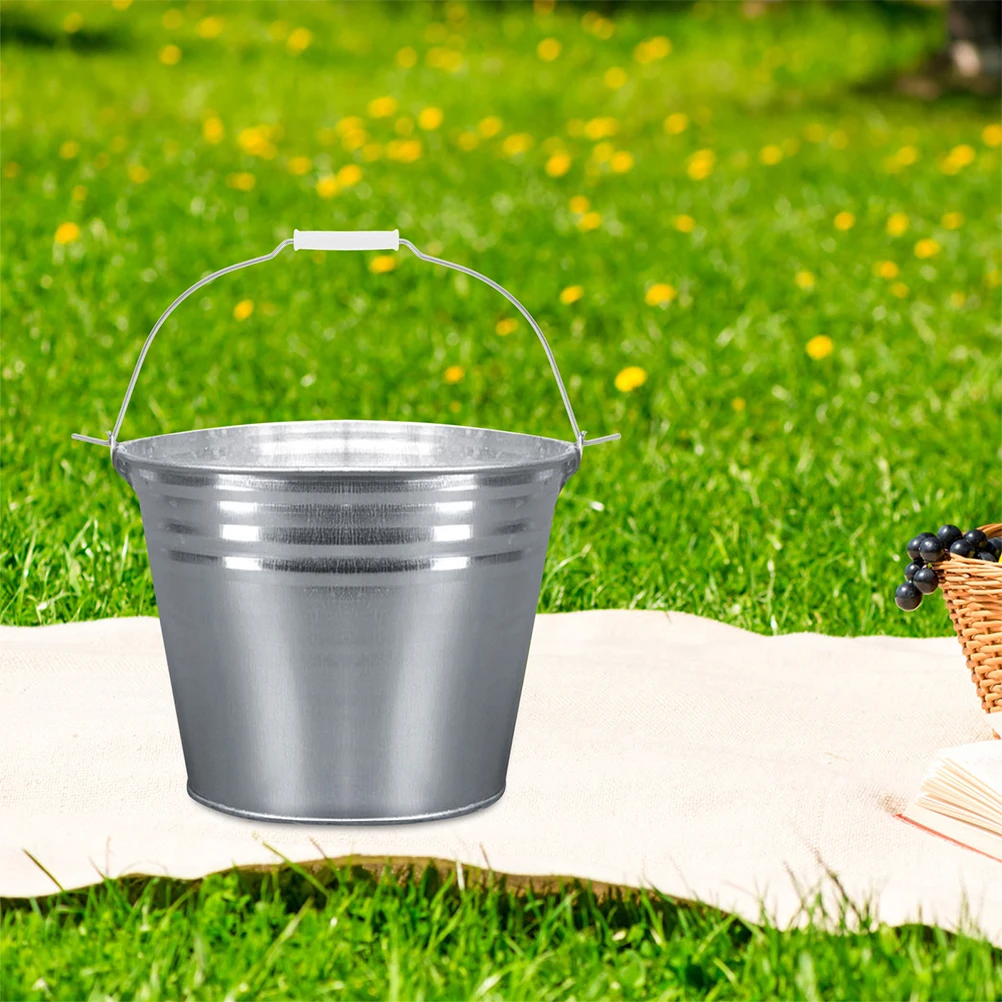 

4pcs Bucket Handle Accessories Galvanized Steel Wire Replacement For Pail Basket Carrying Grip Household Cleaning Garden