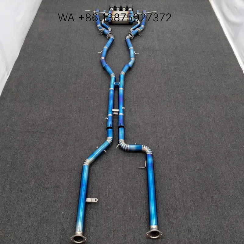 Wmwmnu Titanium Exhaust System for M3 G80 M4 G82 3.0T 2021-2024 Dual Mid Pipe Valved Performance Muffler