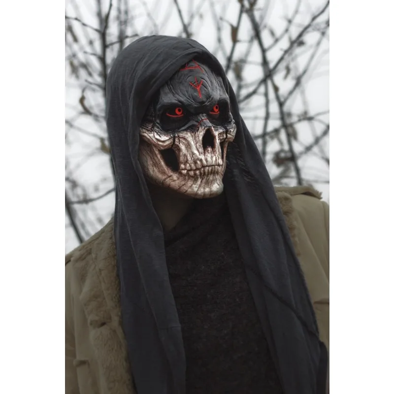 

2024 New Halloween Horror Bloody Skull Warrior Mask Men's Skull Mask CS Game Horror Party Devil Mask Halloween Mask