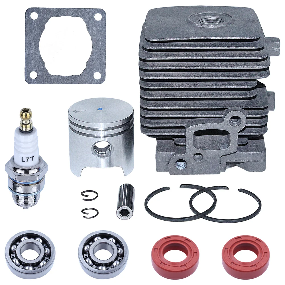 Cylinder Piston Kit 34mm For Stihl Fs38 Fs45 Fs46 Fs55 Km55 Hl45 Fs45L Fs45C Fs46C Km55C Km55R Km55Rc 41400201202