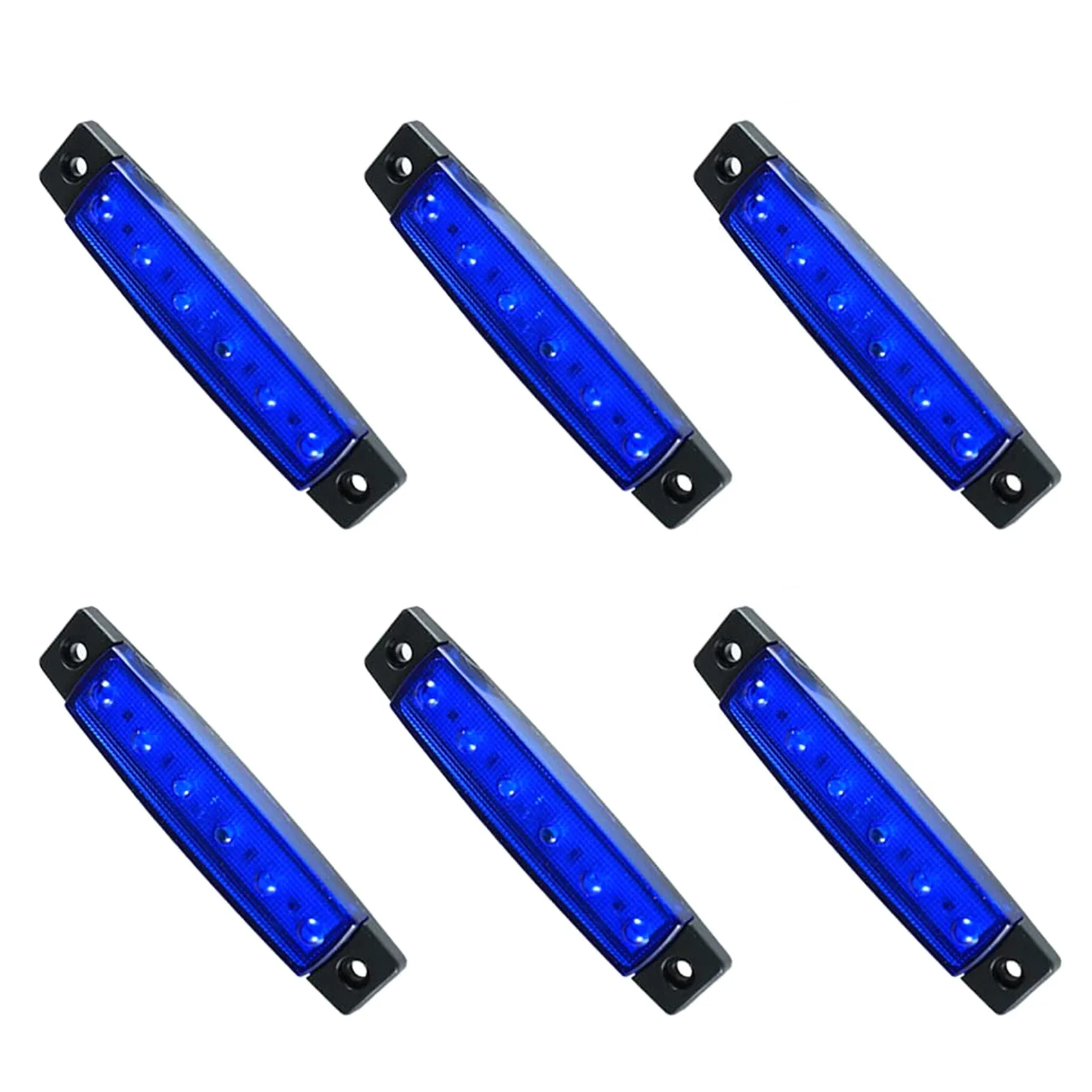 6Pcs LED Boat Interior Lights Marine Boat Lights Marine Courtesy Light Strip Deck Transom Cockpit Navigation