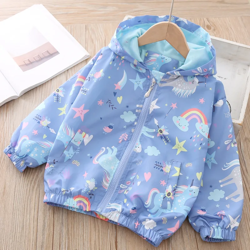 Spring Autumn Children\'s Clothing Boys Jacket 2 to 3 4 5 6 7 8 Years 2024 Girls Zip Sweatshirt Kids Windbreaker Designer Jackets