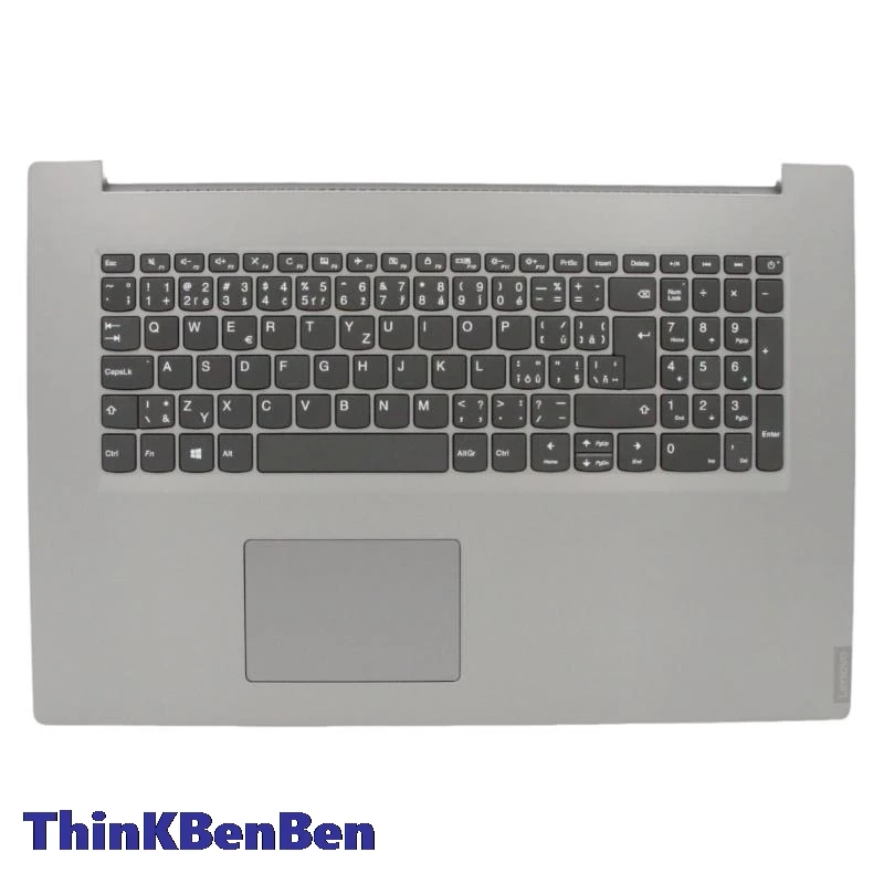 

CZ Czech Platinum Grey Keyboard Upper Case Palmrest Shell Cover For Lenovo Ideapad L340 17 17API 17IWL 5CB0S17186