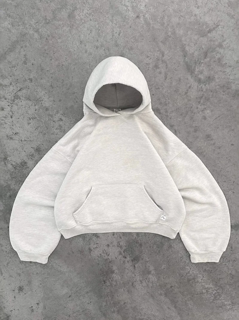 

Casual Couple Hoodie Long Sve Color Loose Fit Faionable Streetwear Akimbo Hooded Sweatirt Youth Trendy Spring Au...