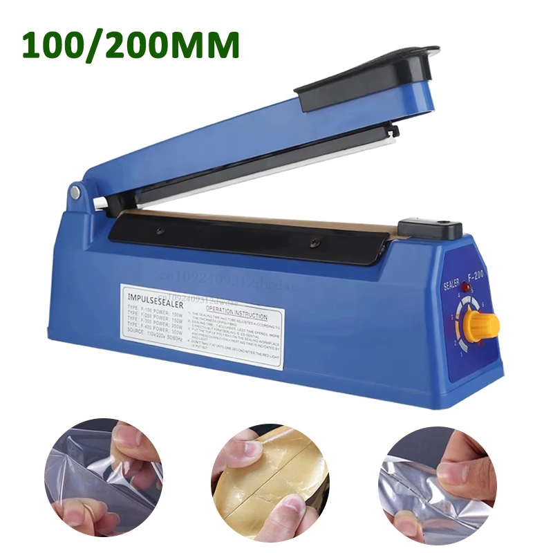 Impulse Sealer Heat Bag Sealing Machine Electric Manual Food Sealer Plastic Shrink Wrap Bag Sealers For Kitchen